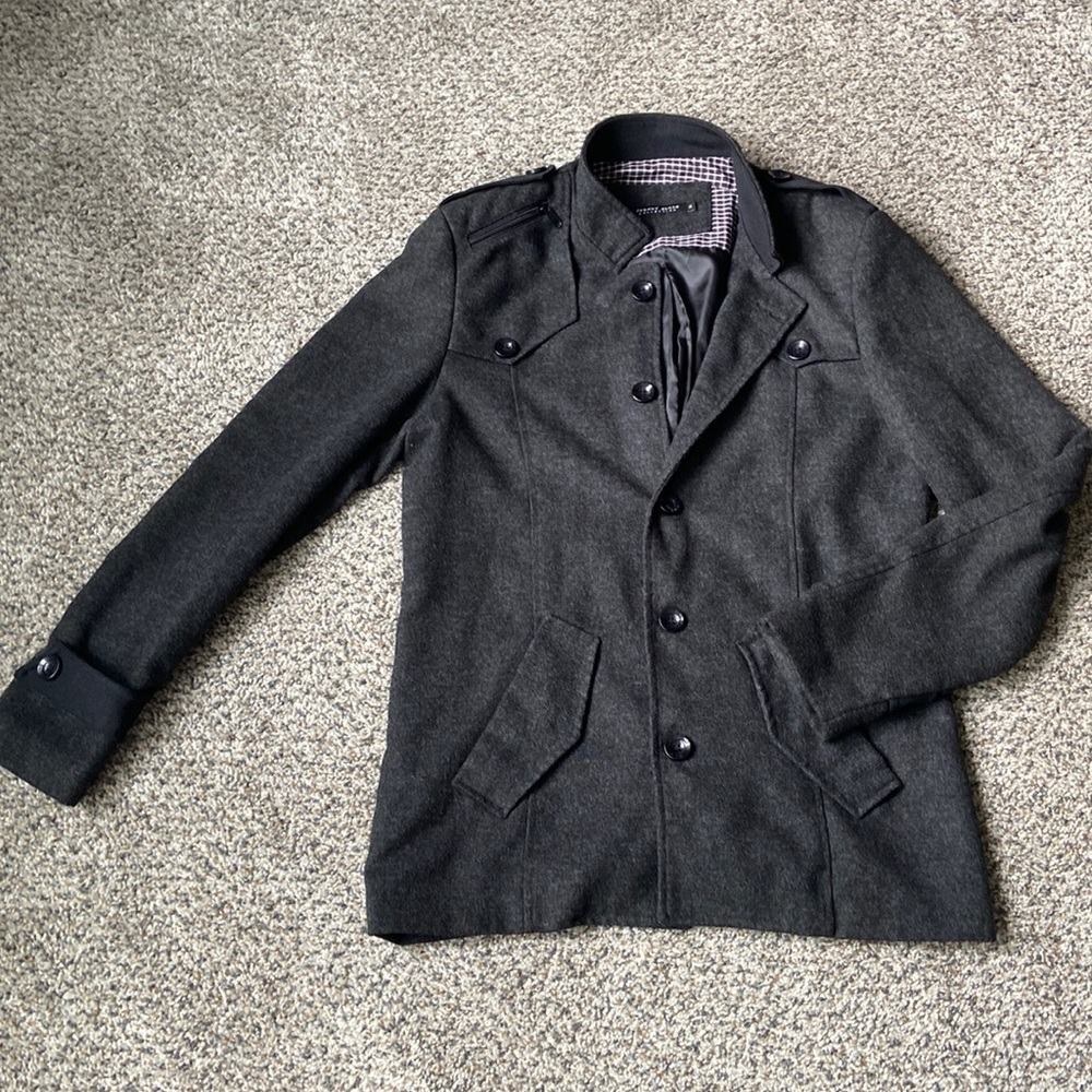 Mens grey fashion or outdoor coat